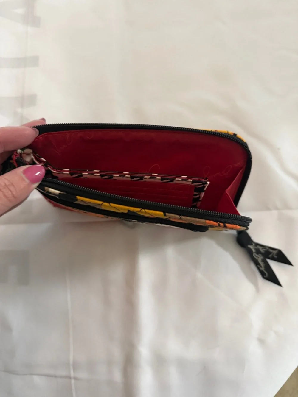 Vera Bradley Quilted Floral Wristlet Wallet - Multi Autumn Print- Like new - Picture 2 of 4